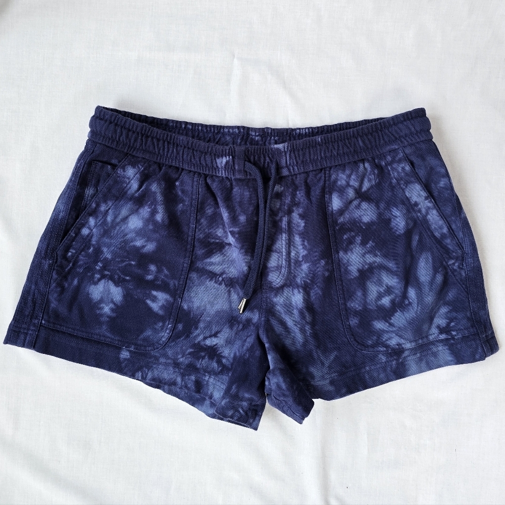Athleta▪️ Farrallon Tie-Dye Cotton Athletic Shorts - Picture 4 of 9